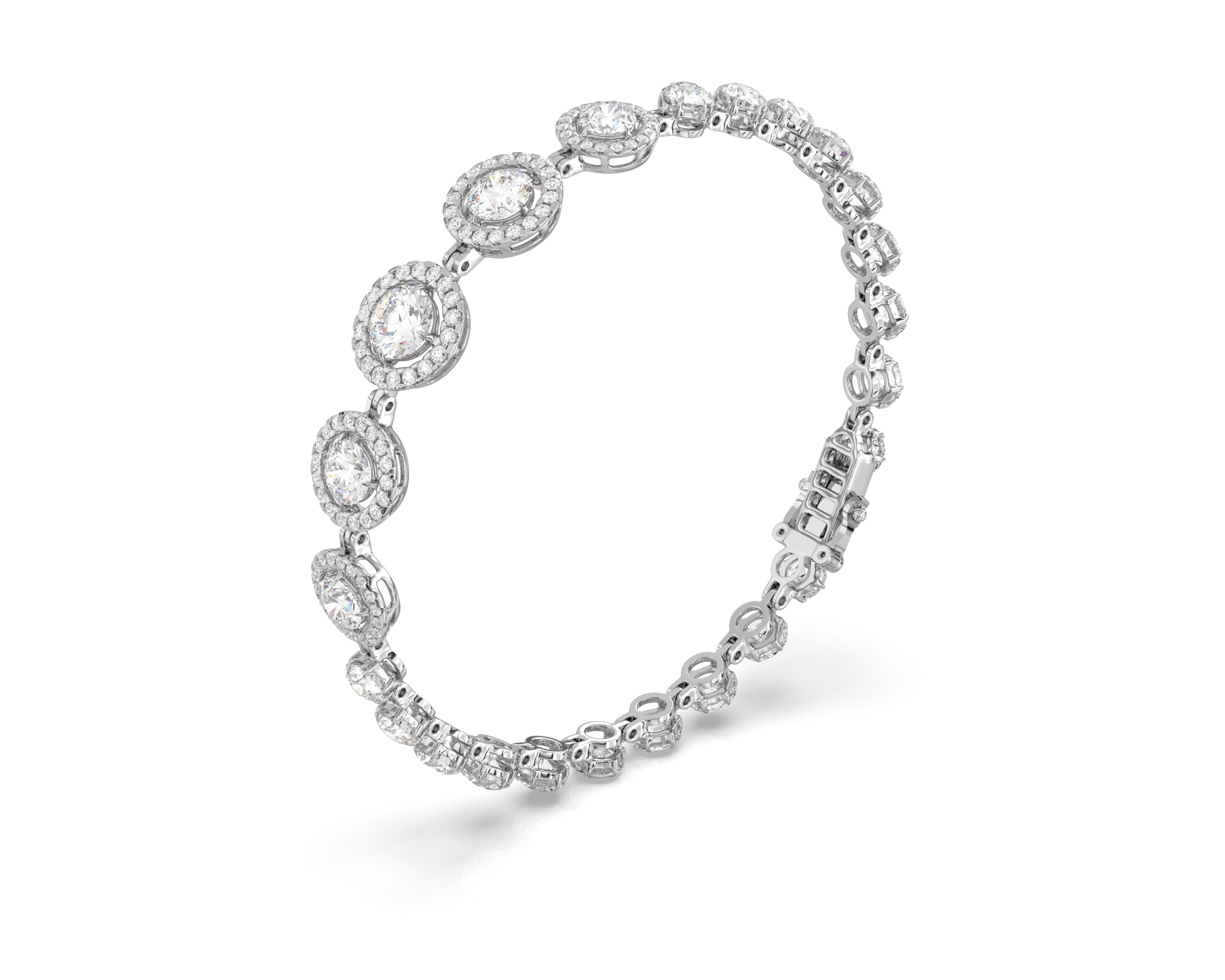 Halo Diamond Bracelet