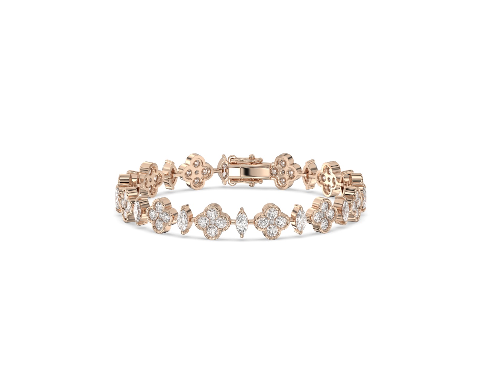 Floral Diamond Bangle