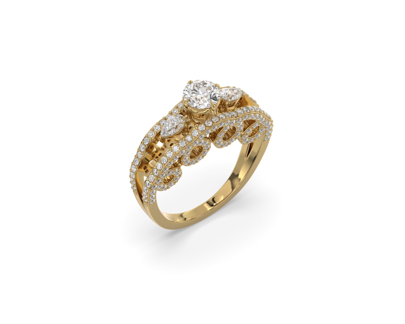 Crown Diamond Ring