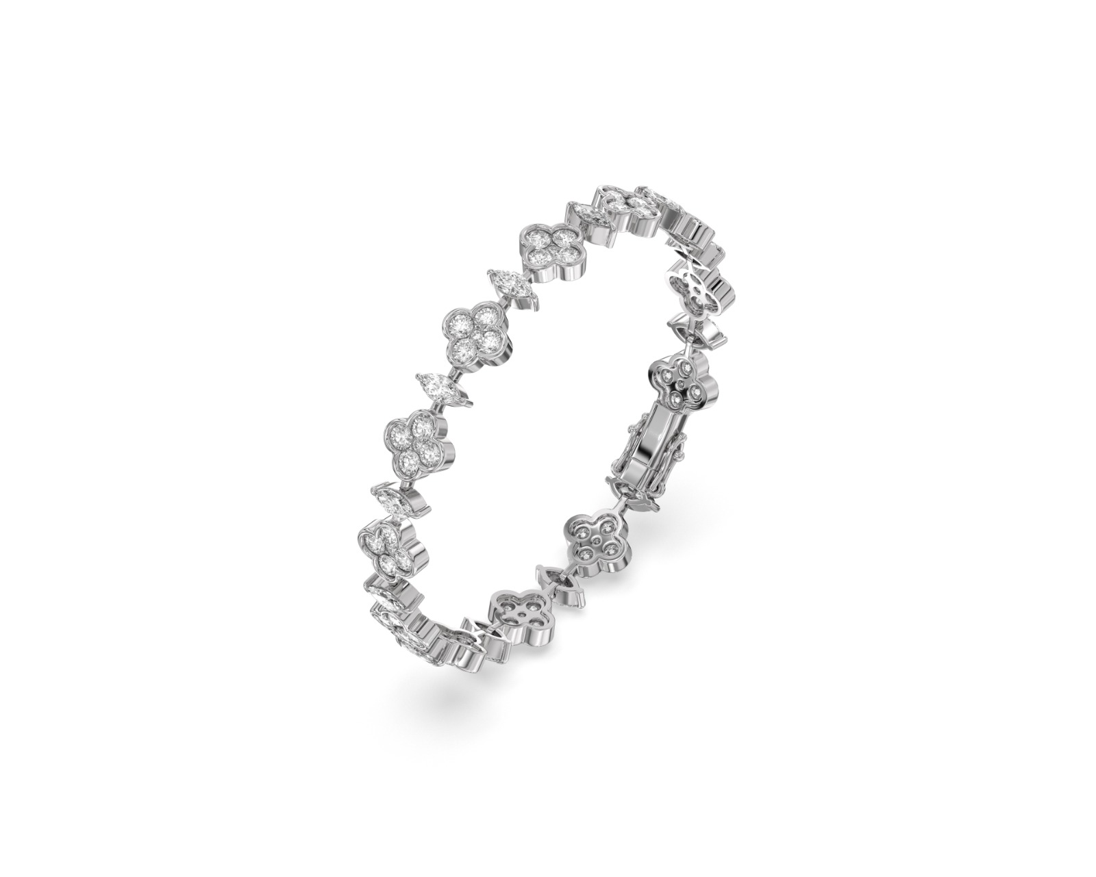 Floral Diamond Bracelet
