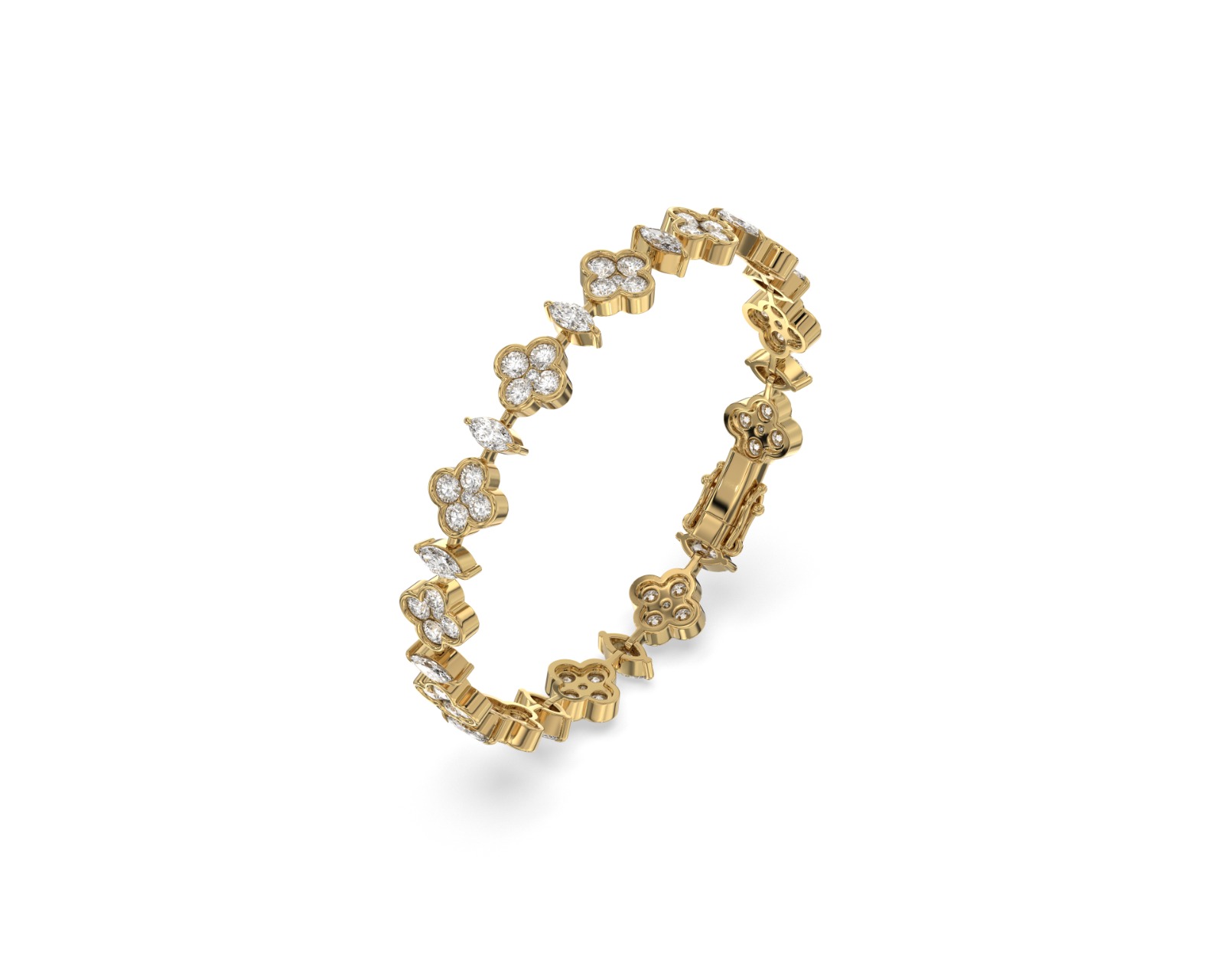 Floral Diamond Bracelet