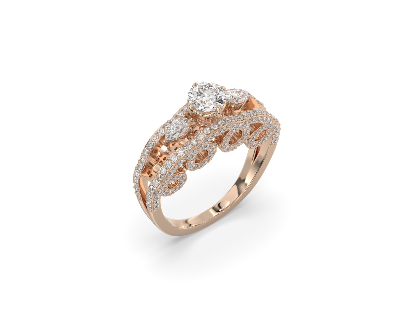 Crown Diamond Ring