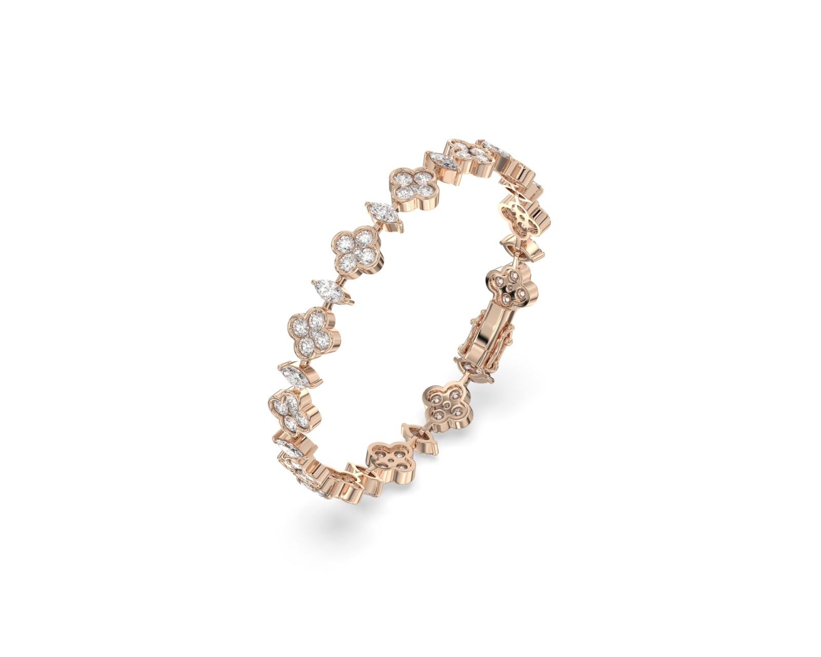 Floral Diamond Bracelet