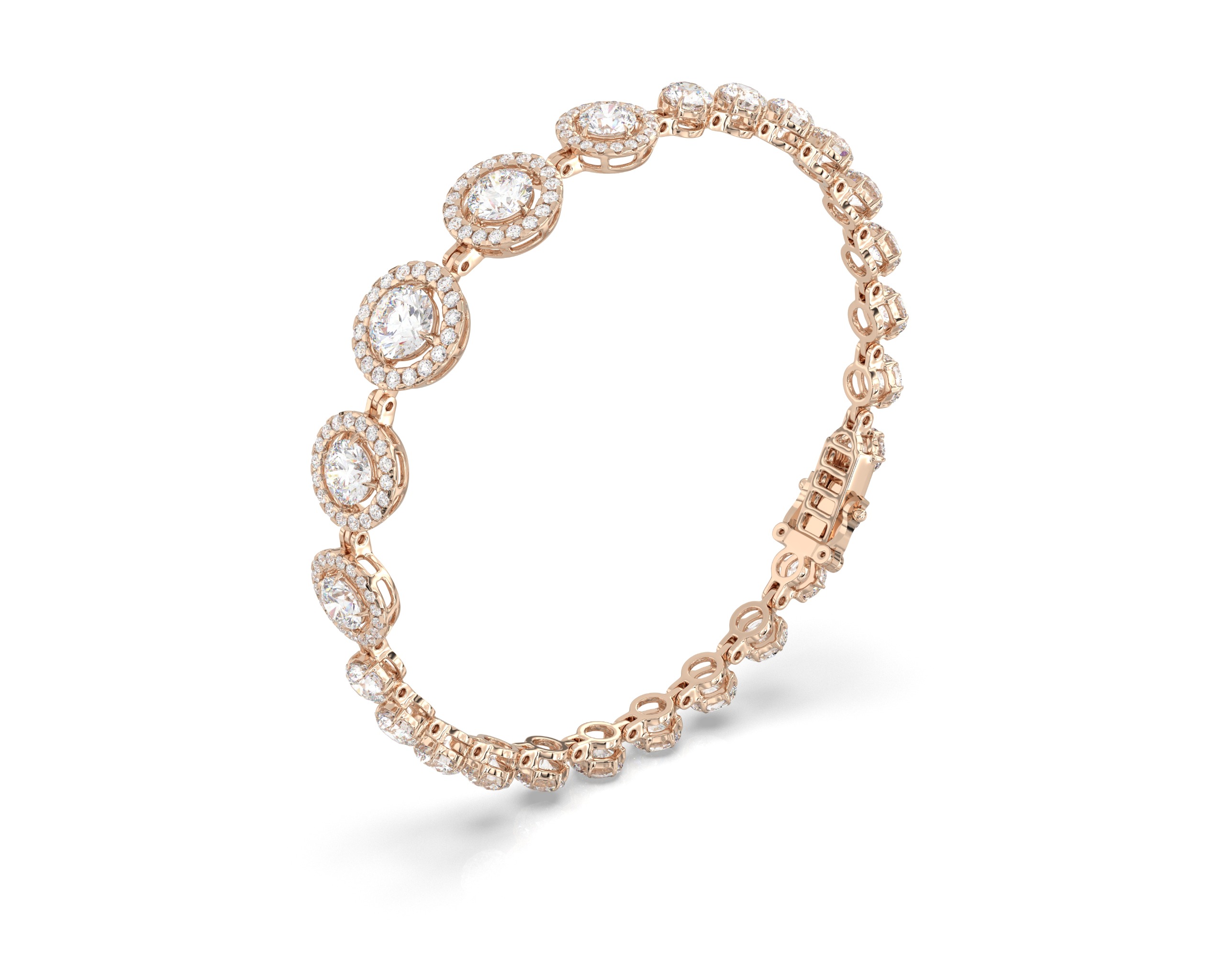 Halo Diamond Bracelet