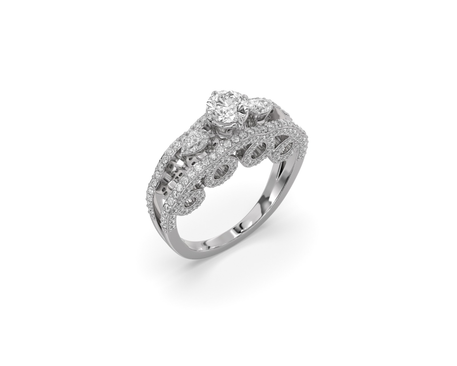 Crown Diamond Ring